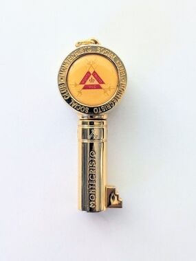 Vintage Montecristo Gold Plated Key Cigar Punch Collectable 3"